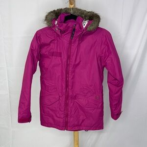 Girls Burton Pink Hooded Snow Jacket